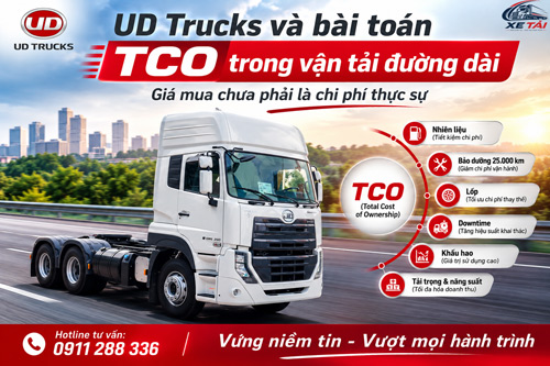 UD Trucks và bài toán TCO trong vận tải đường dài